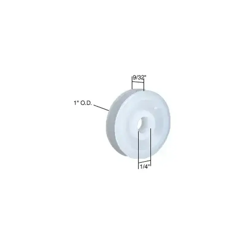 CRL B552 1" Nylon Sliding Screen Door Roller with Center Groove - pack of 2