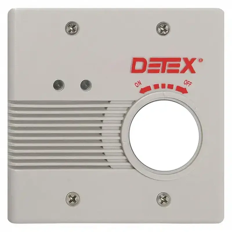DETEX EAX-2500SK Surface Mount AC / DC Powered Alarm Kit Gray Finish