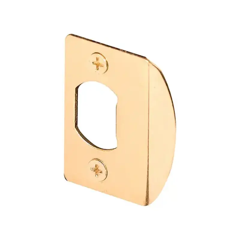 FHC E2307 Brass Standard Door Lock Residential Strike Plate (Single Pack)