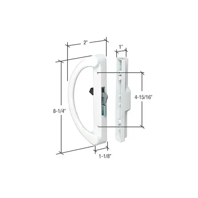 CRL C1253 White Surface Mount Handle Set 4-15/16" C-T-C Hole