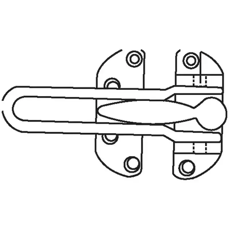Brixwell 16-225snk Satin Nickel Door Guard die Cast Base Material