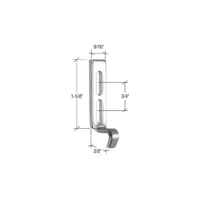 CRL E2054 17/32" Wide Lock Keeper with 3/4" Screw Holes