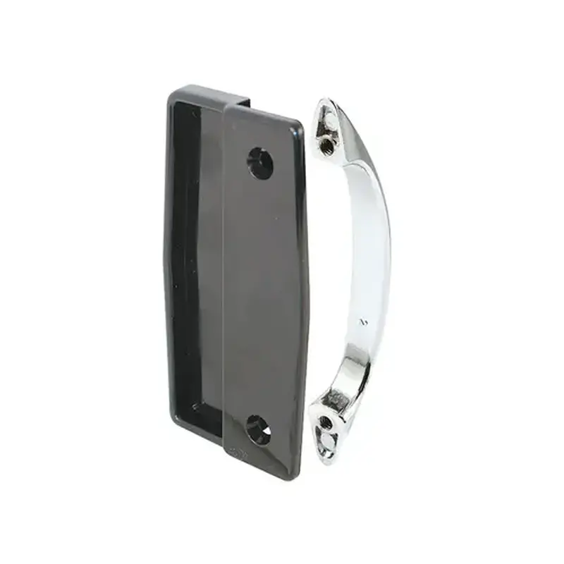 FHC A112 Sliding Screen Door Black Inside Handle - Chrome Outside Handle (Single Pack)
