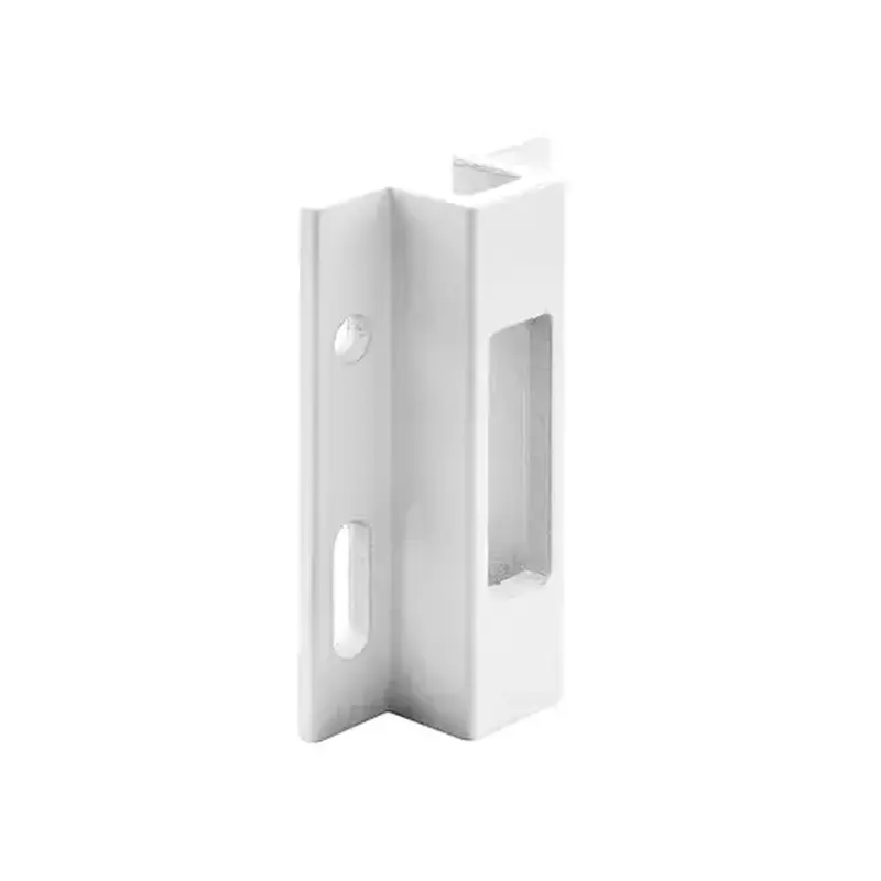 FHC E2124 White Extruded Aluminum Sliding Door Lock Keeper (Single Pack)