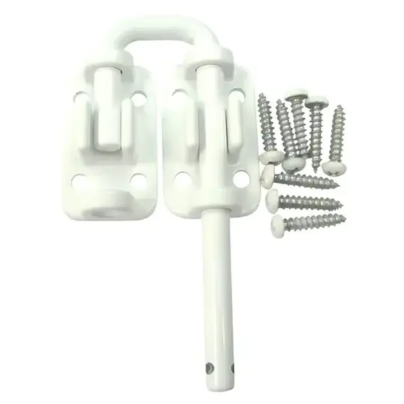 Brixwell 16-185w Patio Door Security Lock White Finish