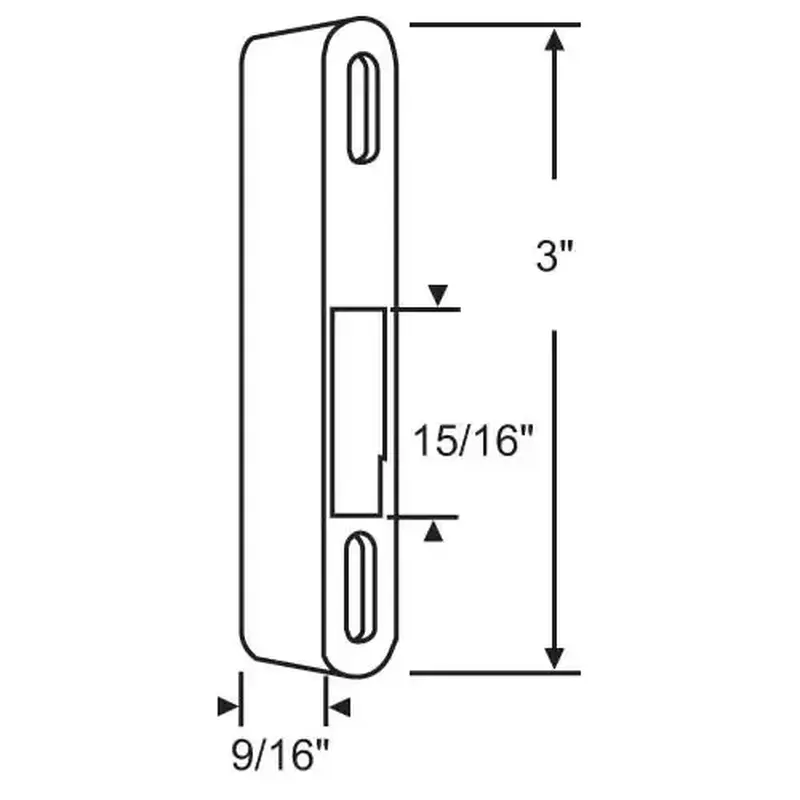Brixwell 900-8856 Keeper used With 900-9169 die Cast Zinc