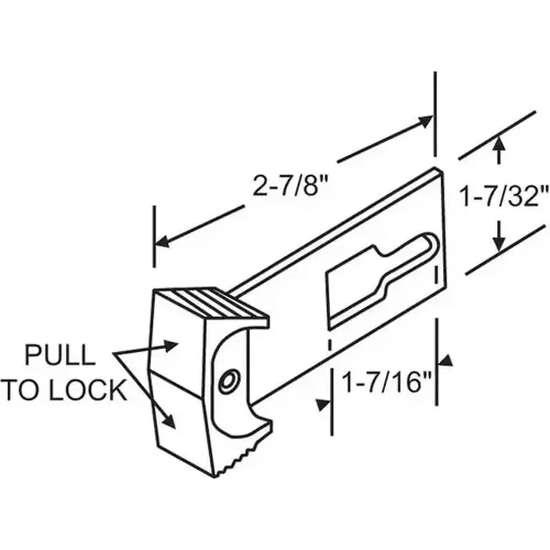 Brixwell 16-188 Lock Bar Without Key