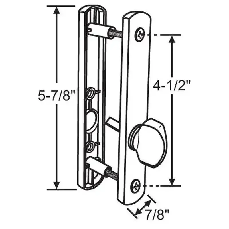 Brixwell 16-618sv Latch Assembly Silver