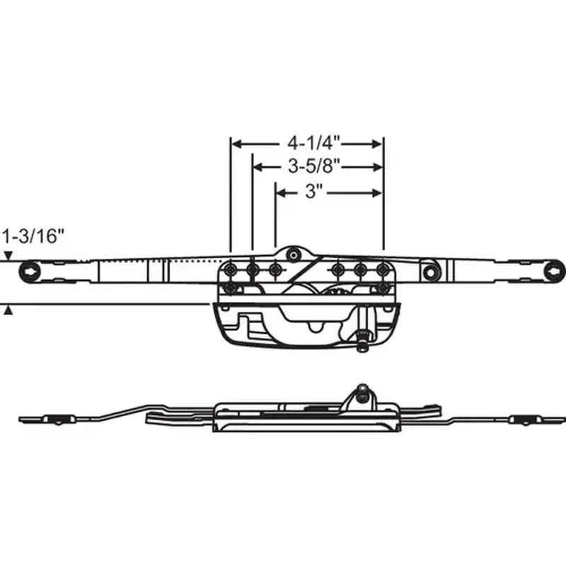 Brixwell 29-179enss Awning Operator stainless Steel Mount Version