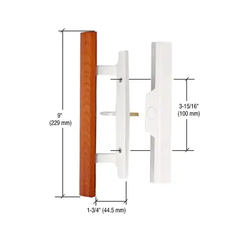 Prime-Line C1315 White Sliding Glass Door Handle - Unkeyed
