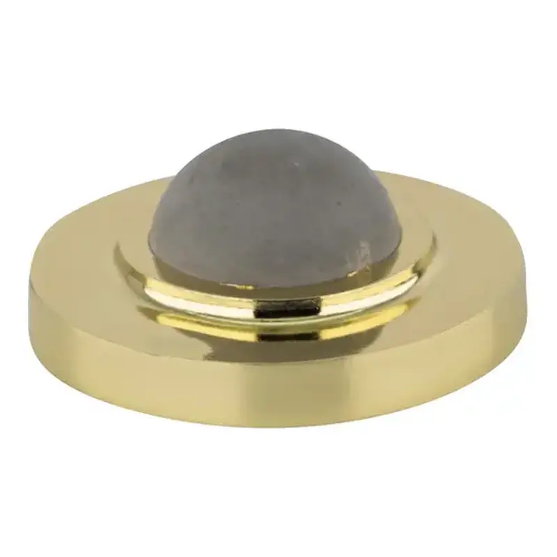 CRL DL2511PB Polished Brass Wall Mounted Convex Type Door Stop