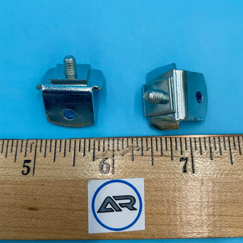 Architrac End Stop With Pin Hole Return - 9684 Track