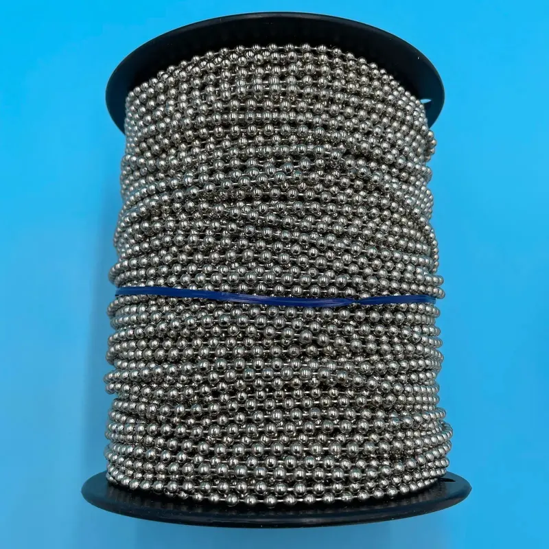 Assembled #10 Nickel Plated Steel Ball Chain Loop2ft