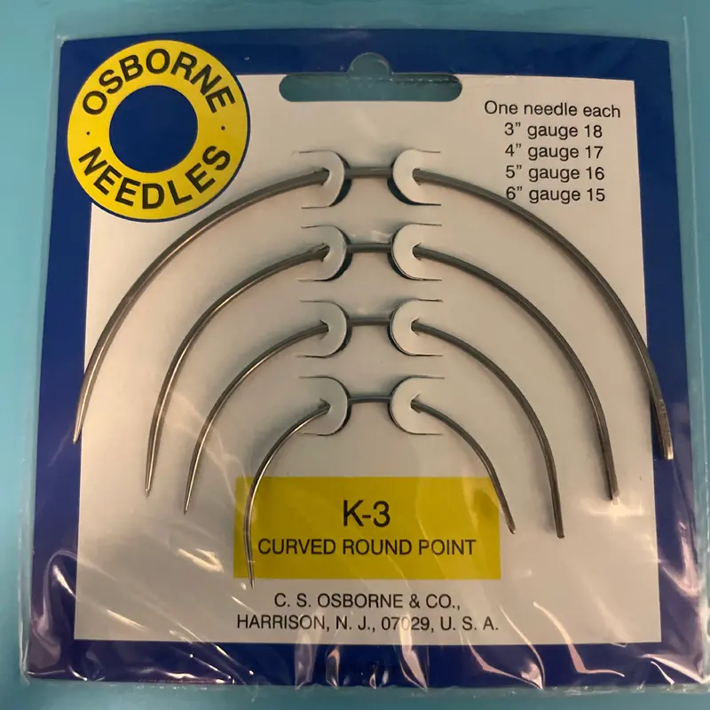 C.S. Osborne K-3 Curved Round Point Needle Kit