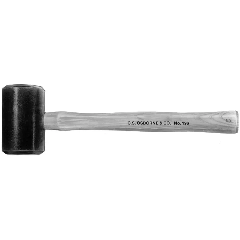 C.S. Osborne Rawhide Mallet - Solid Head - Size 2