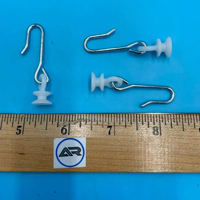 Kirsch Architrac Slides With Metal Hook - 10 Per Bag - 9685