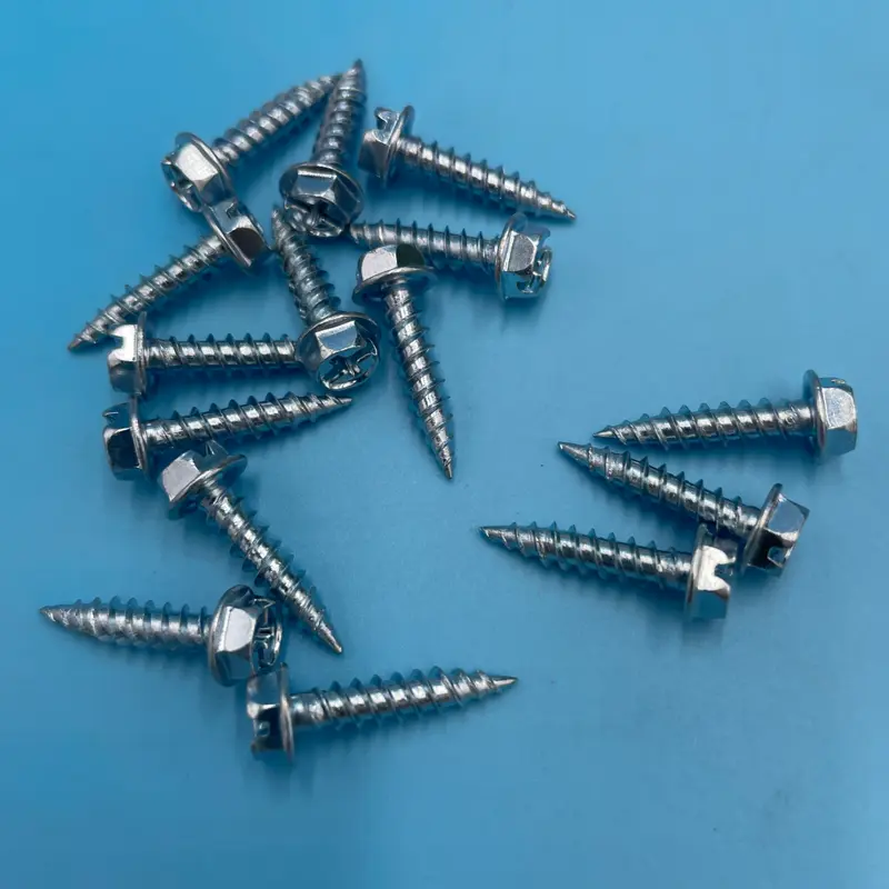 Hex Head Slotted Screws 100/box - Various Sizes6 x 1/2"