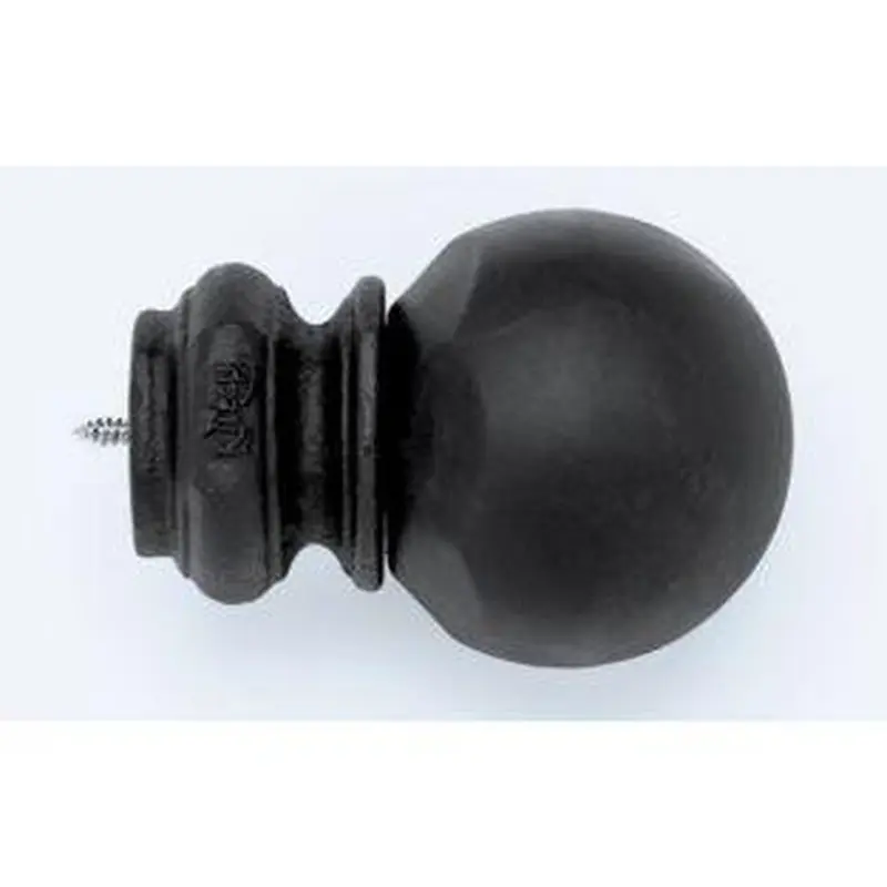 Pedestal Ball Finial With Plug - Black - 770