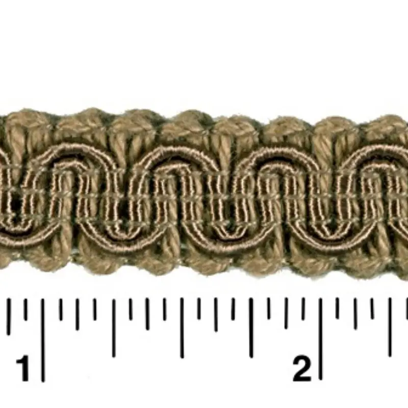 Rayon Scroll Gimp - C07 Dark sand 36 Yards