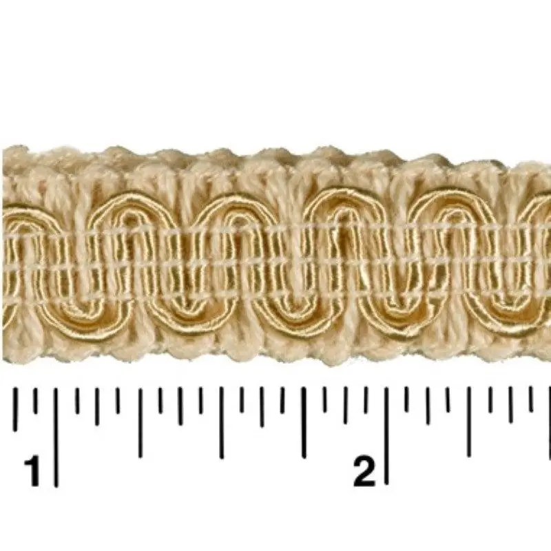Rayon Scroll Gimp - C17 Cream 36 Yards