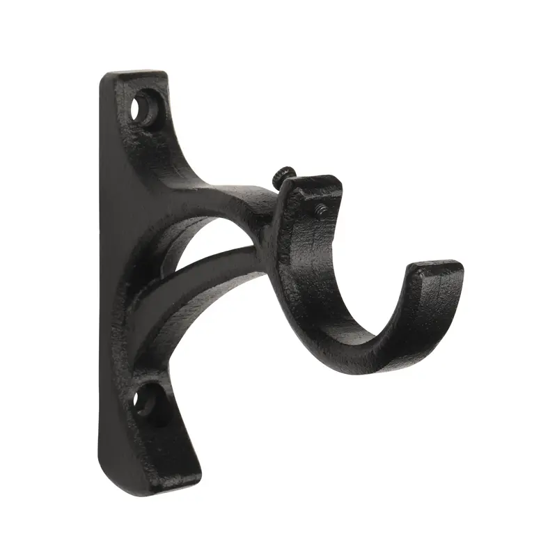 Kirsch Wrought Iron Bracket 3-1/2" Projection for 1-3/8" rod - Various ColorsBlack 770