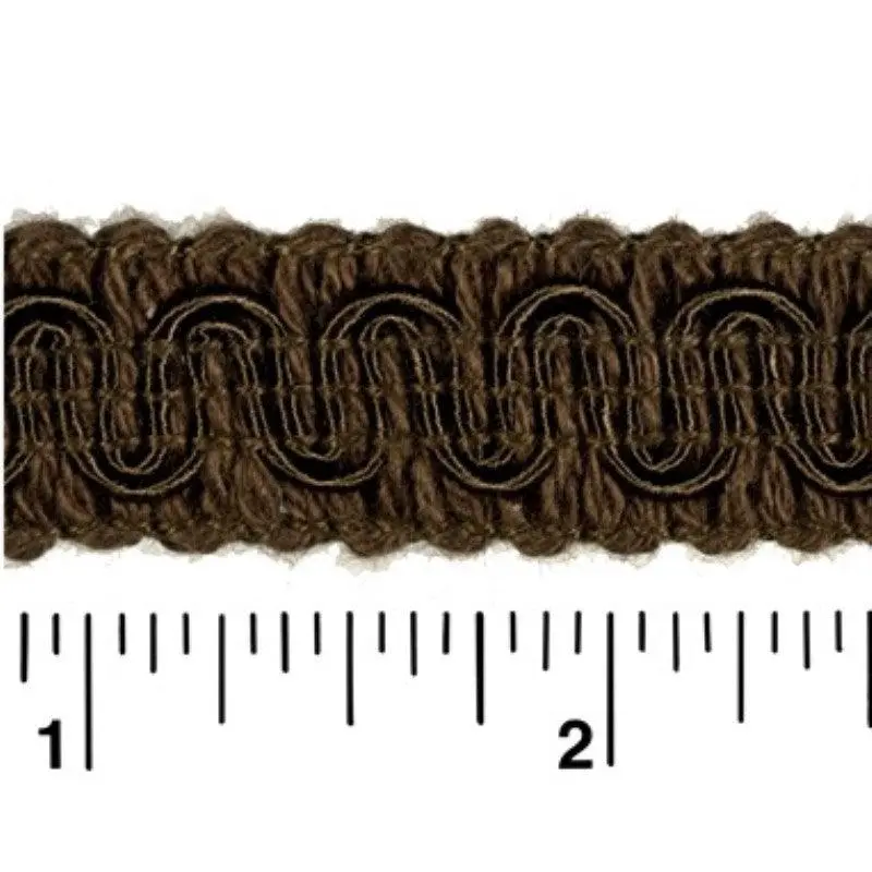 Rayon Scroll Gimp - E29 Sable Brown 36 Yards