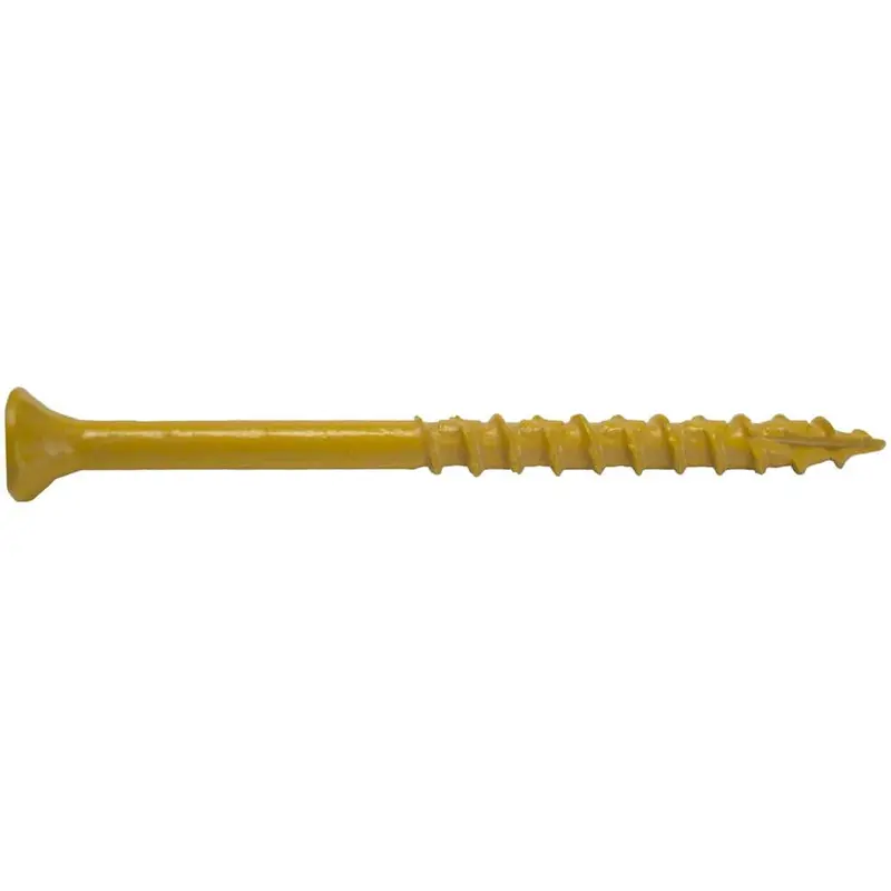 #9 x 3 in. Star Flat-Head Wood Deck Screws (5 lbs./Pack)Green / 1 / 1