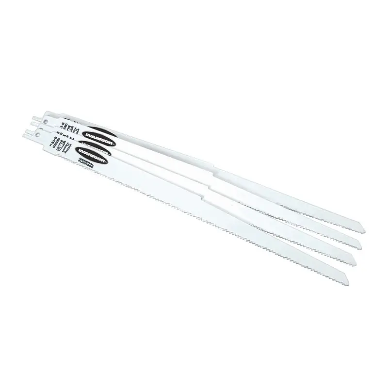 12 in. 8-12 TPI Demolition Bi-metal Reciprocating Saw Blades, 5 Pk.