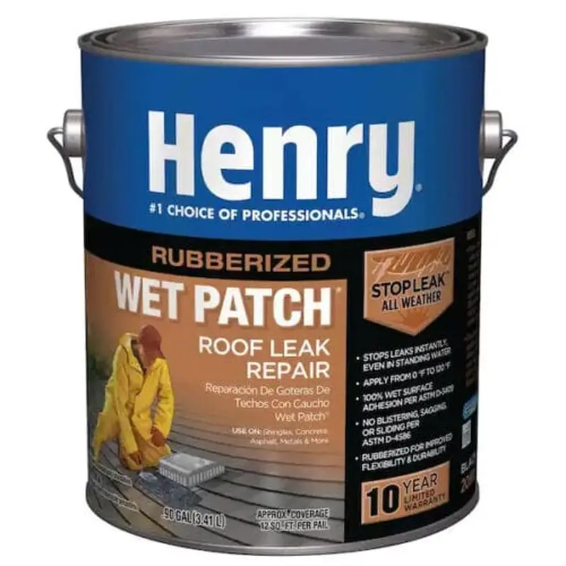 208R Rubberized Wet Patch Roof Leak Repair Sealant 0.90 gal.0.9 Gallon
