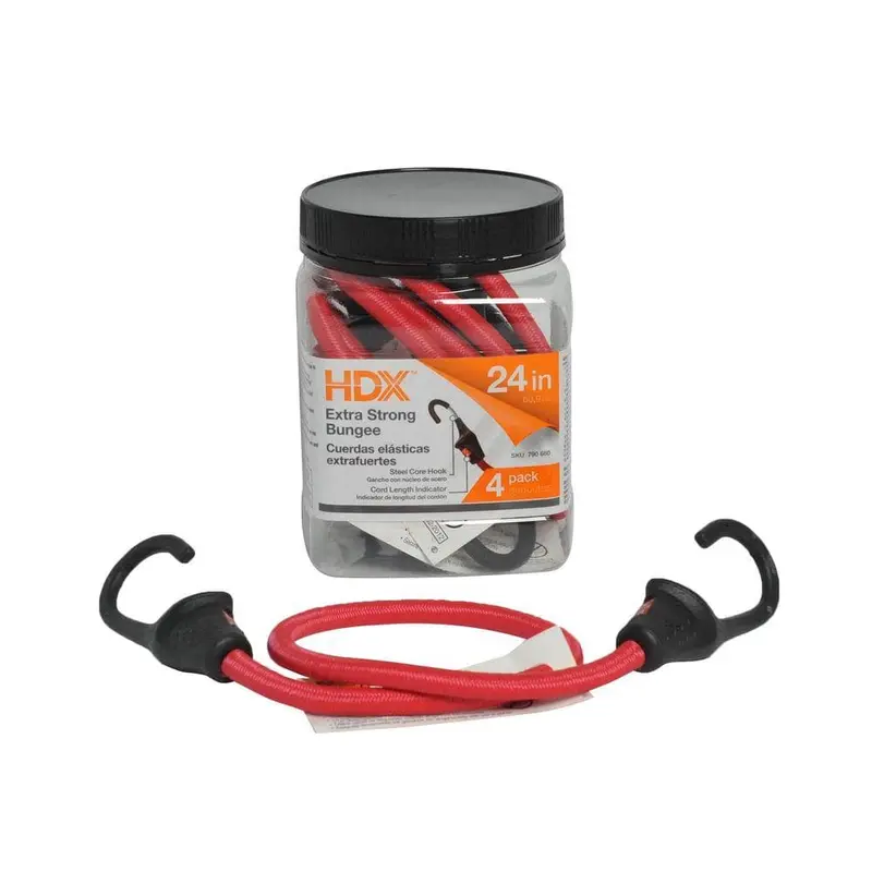 24 in. Super Duty Bungee Cords (4-Pack)