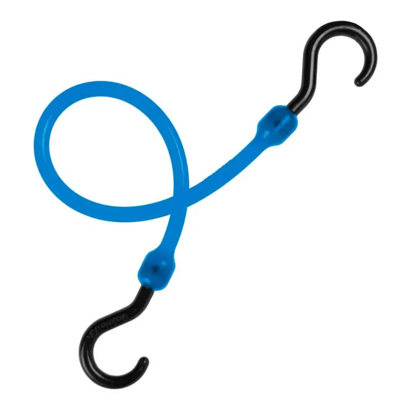 36 in. Blue Nylon Easy Stretch Cord Hooks Ends