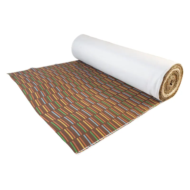 BARGAIN BASEMENT - Westy Fabric (Per Meter)Brown/Boogie Woogie