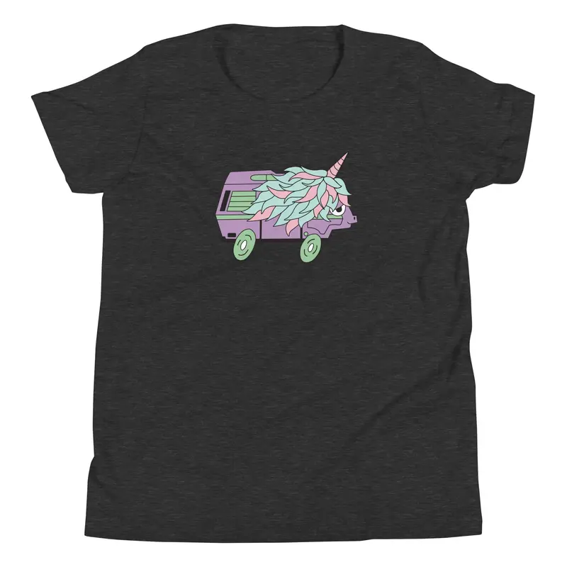 High-Top Hazel Unicorn Youth T-ShirtBlack / S