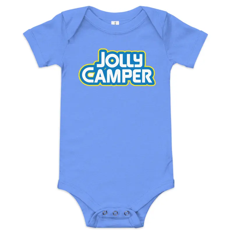 Jolly Camper One-Piece Baby BodysuitPink / 3-6m