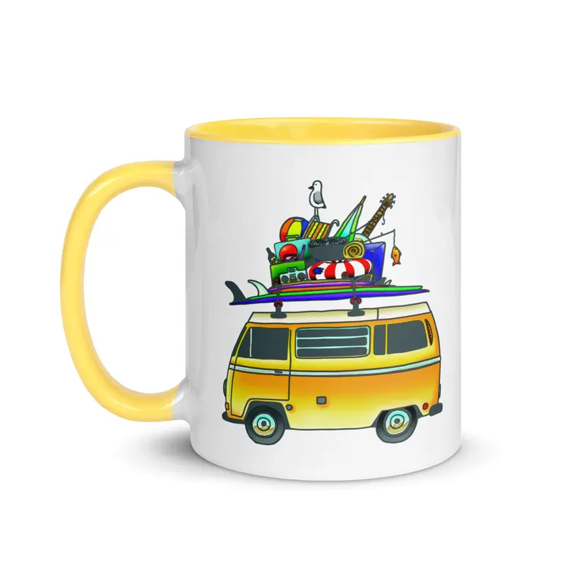 RAD Bus Mug with Color InsideBlack / 11 oz