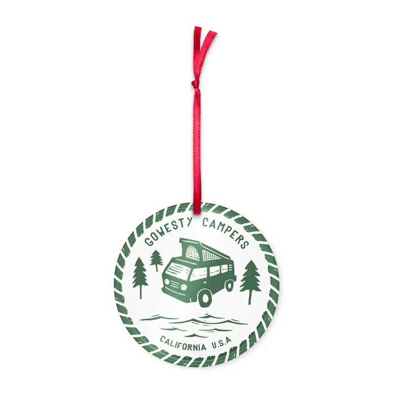 Woodcut Westy Life Acrylic Ornament