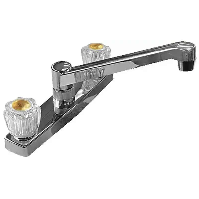 Aqua Plumb Two Handle Plastic Kitchen Faucet 8 in. Faucet w/Spray8"