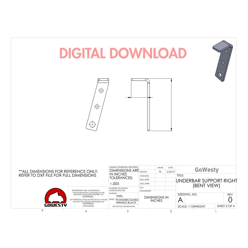[DIGITAL DOWNLOAD] Transmission Underrun Bar Supports for Syncro