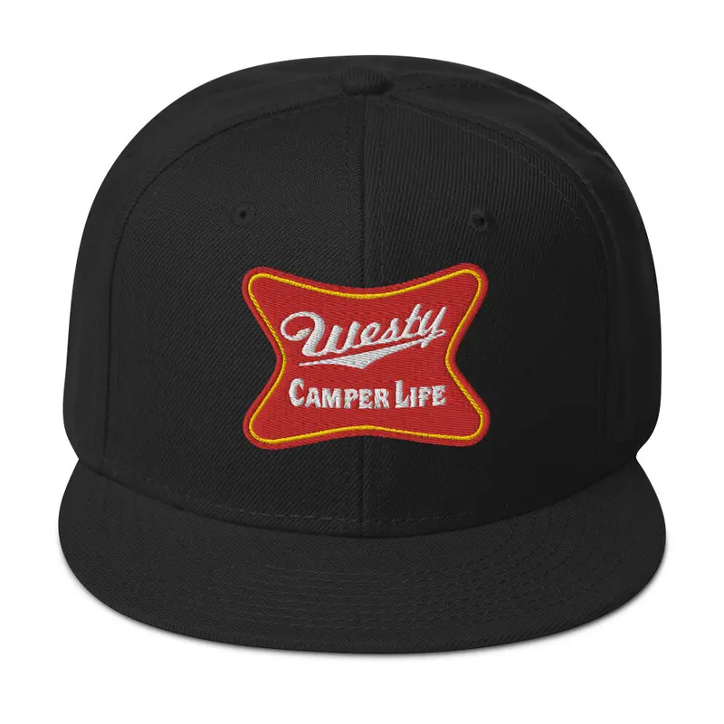Westy Camper Life Snapback HatBlack