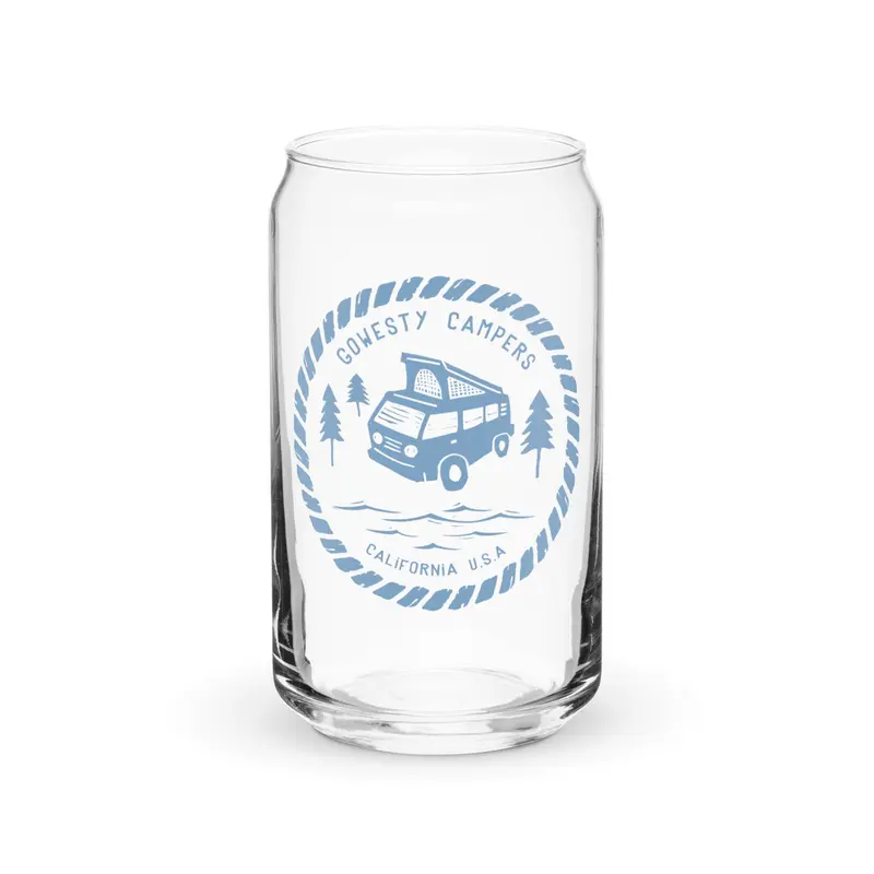 Woodcut Westy Life Pint Glass16 oz
