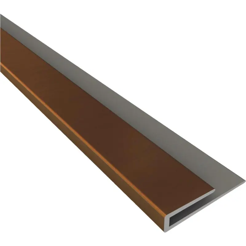 Fasade 18 In. Thermoplastic J-Edge Backsplash Trim, Oil-Rubbed Bronze