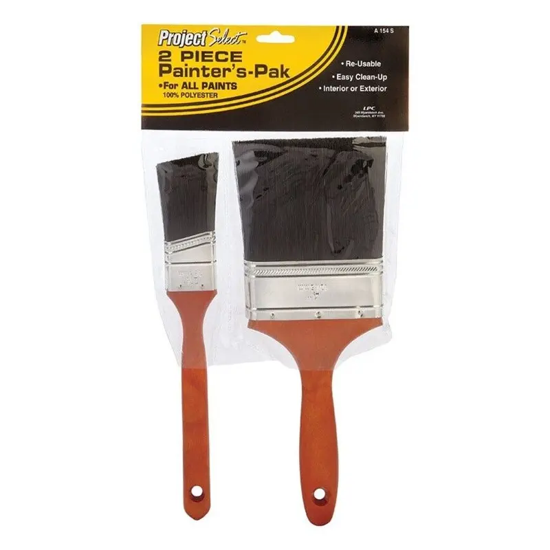 Linzer Paint Brush Set Professional Grade Polyester All Paints 2 Piece 1-1/2 "1-1/2"