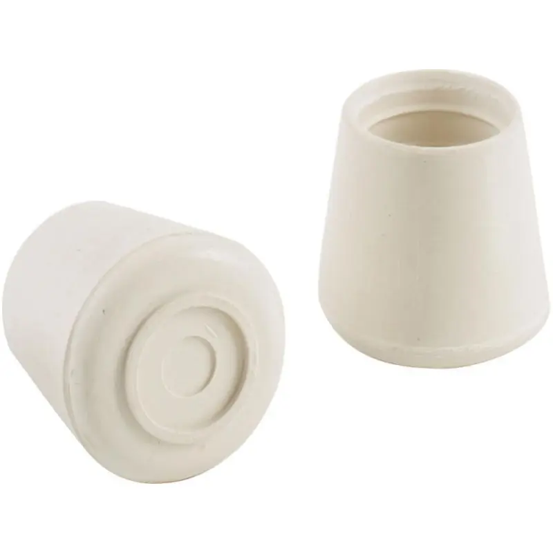 Shepherd Hardware 7/8-Inch Inside Diameter Rubber Leg Tips, 4-Pack, White7/8"