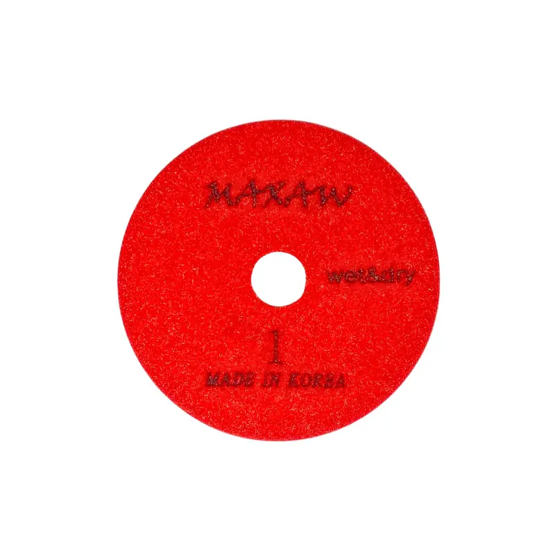 Maxaw 4" Premium Quality 3 Step Wet and Dry White Resin Polishing Pad1