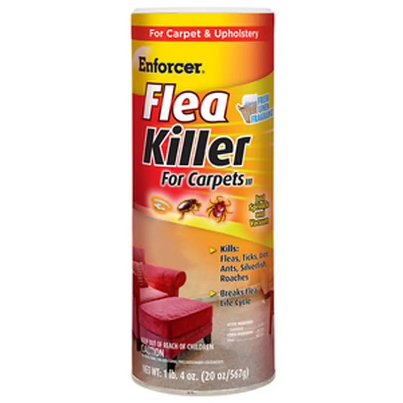Zep Enforcer  Fresh Linen Scent Flea Killer For Carpet Powder III, 20 Oz20 Oz