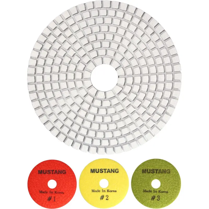 MUSTANG 3-Step Polishing PadsMUSTANG 4" x Step-1