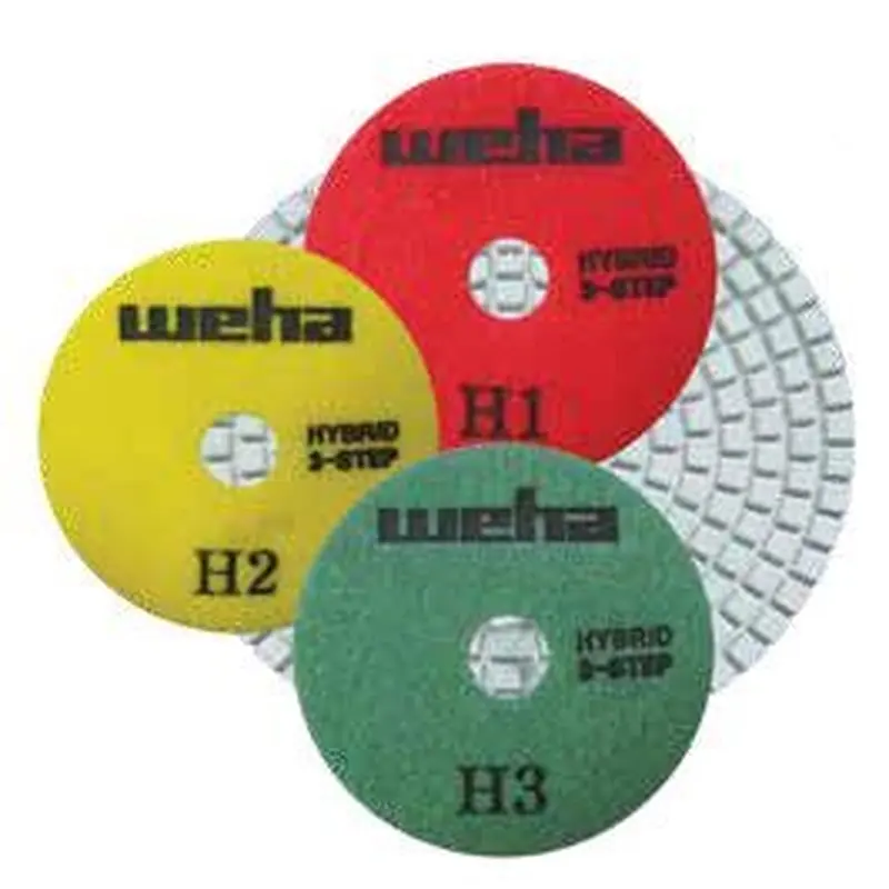 Weha  43 Step Hybrid Diamond Polishing Pads - WET/DRY1