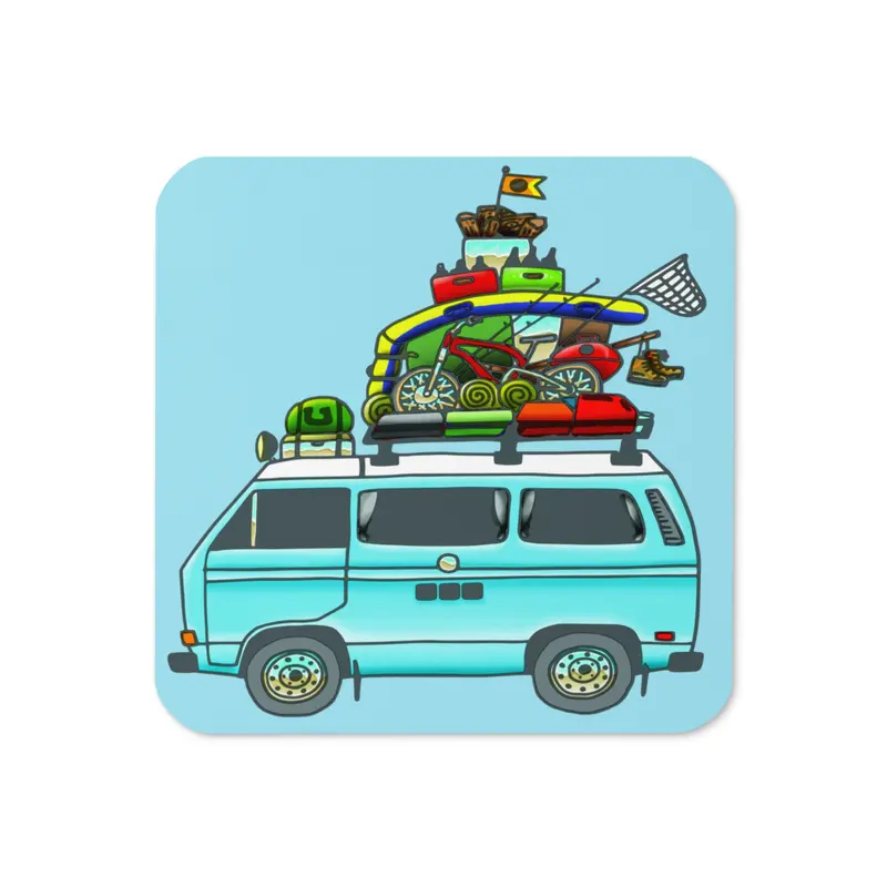 RAD Vanagon Cork-Back Coaster