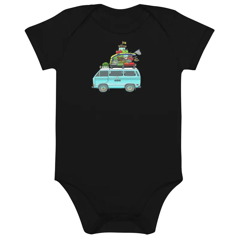 RAD Vanagon One-Piece Baby BodysuitBlack / 3-6m