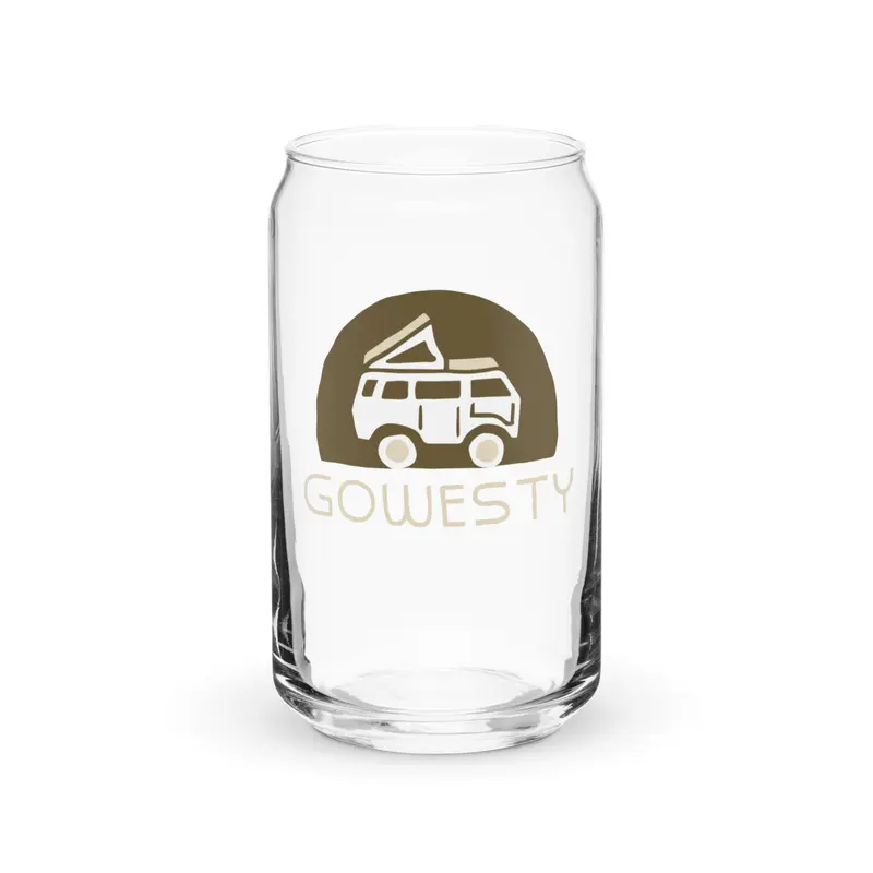 Rollyn GoWesty Logo Pint Glass16 oz